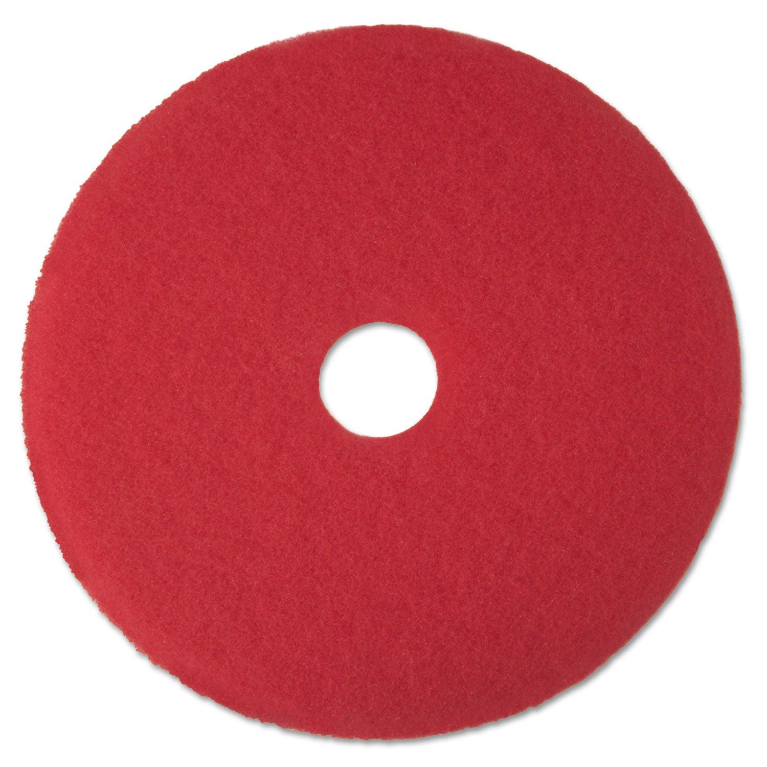 Low-Speed Buffer Floor Pads 5100, 19" Diameter, Red, 5/Carton