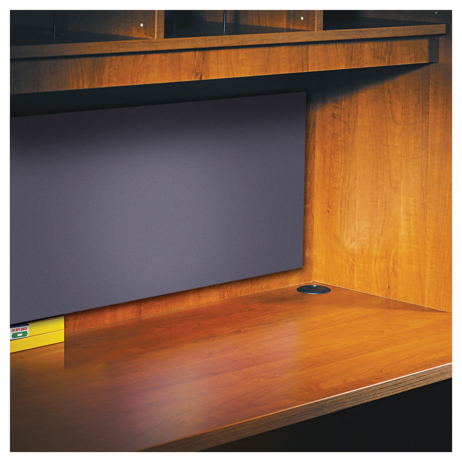 Alera® Alera Valencia Tackboard For Open Storage Hutch, 62.38w x 0.5d x 14h, Charcoal