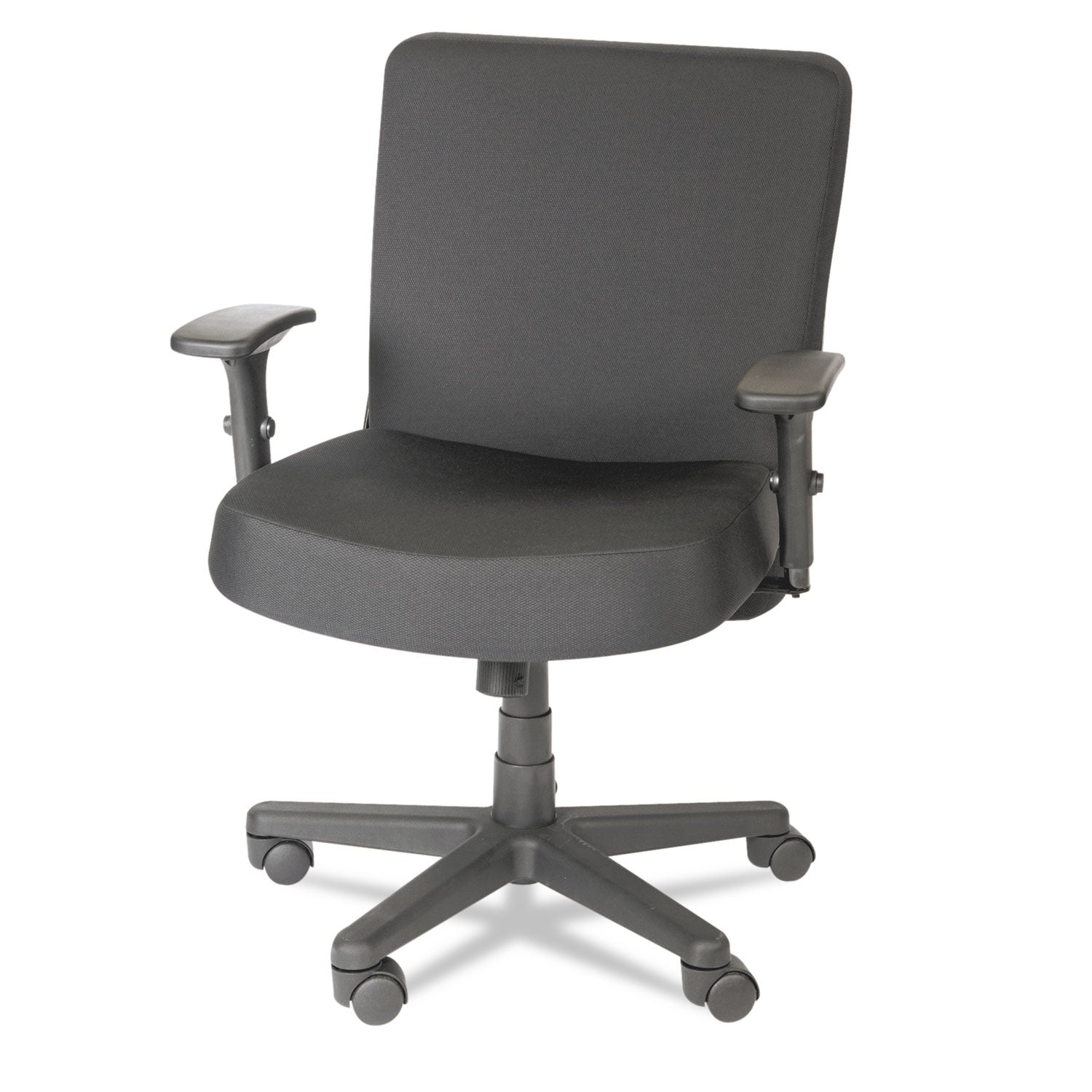 Alera XL Series Big/Tall Mid-Back Task Chair, Supports Up to 500 lb, 17.5" to 21" Seat Height, Black