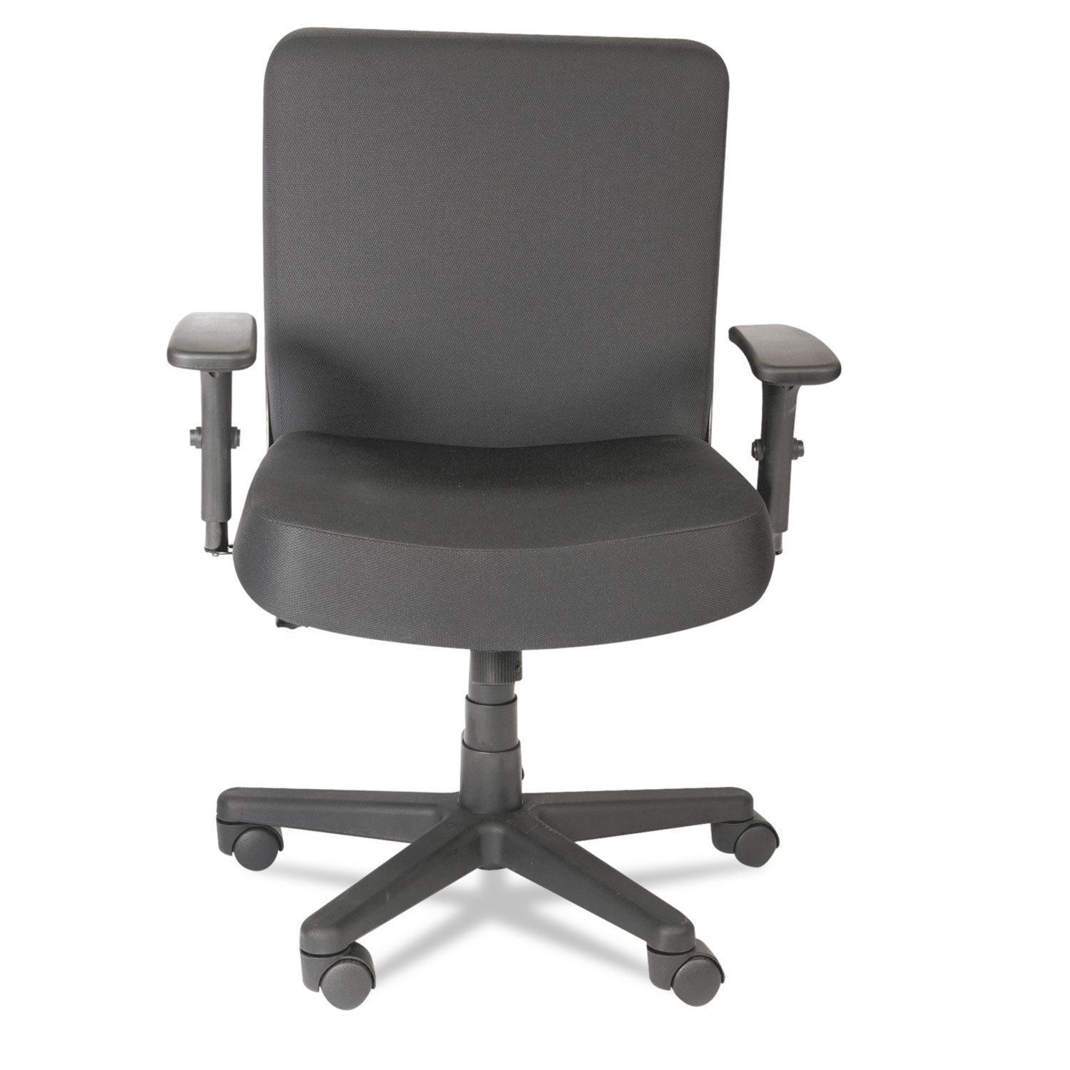 Alera® Alera XL Series Big/Tall Mid-Back Task Chair, Supports Up to 500 lb, 17.5" to 21" Seat Height, Black