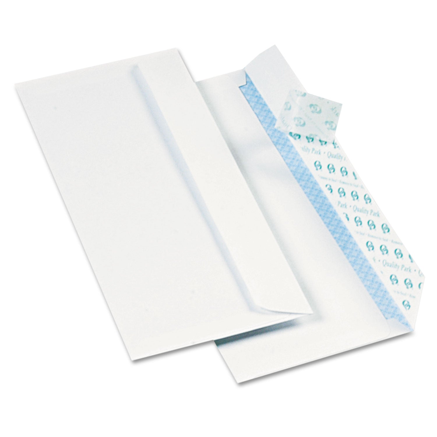 Redi-Strip Security Tinted Envelope, #10, Commercial Flap, Redi-Strip Heat-Resistant Closure, 4.13 x 9.5, White, 1,000/Box