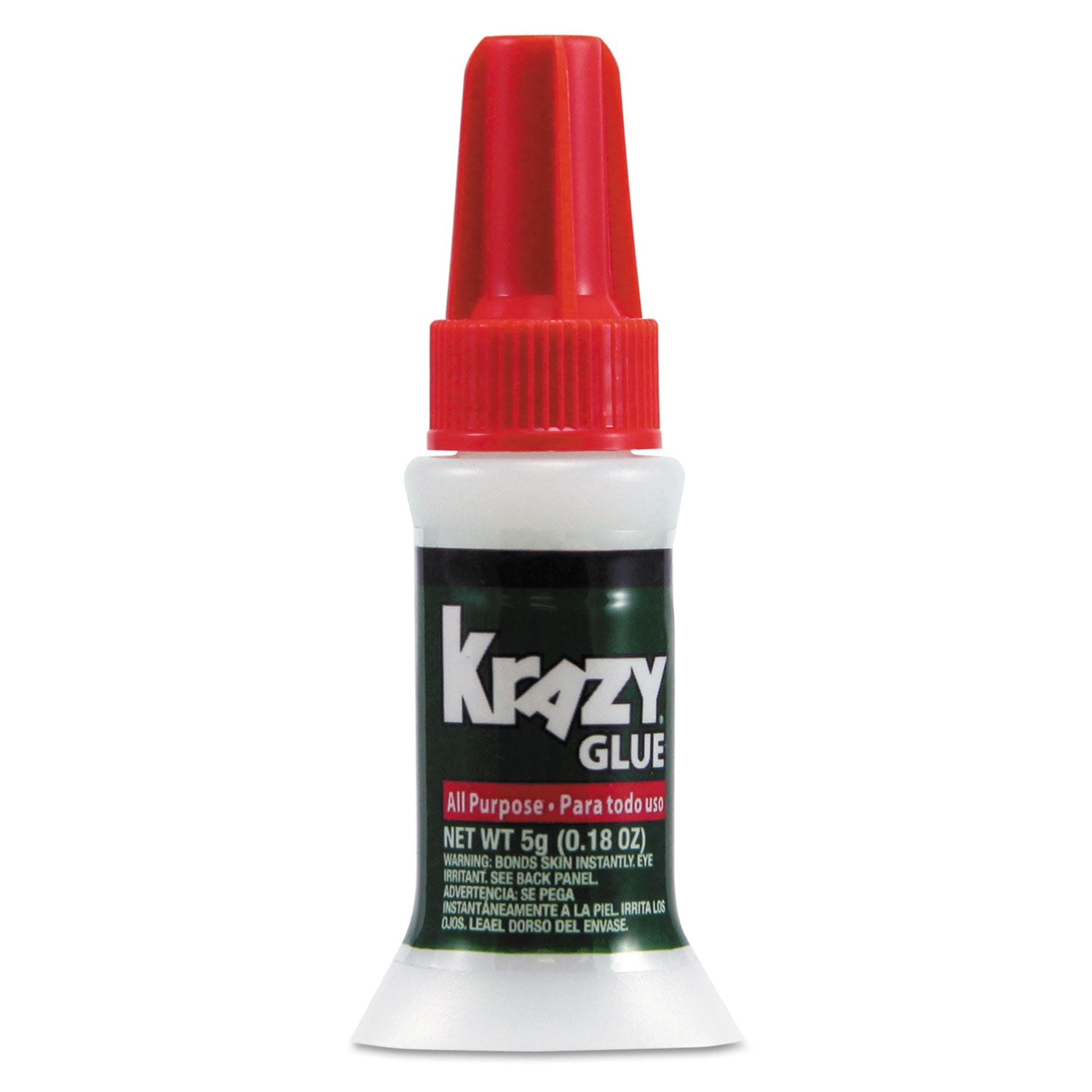 All Purpose Brush-On Krazy Glue, 0.17 oz, Dries Clear