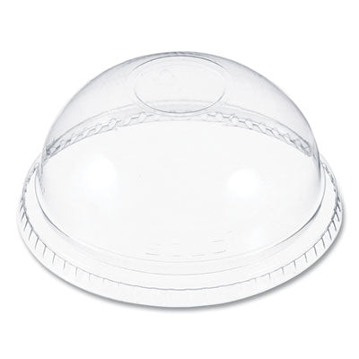 DART Plastic Dome Lid, No-Hole, Fits 9 oz to 22 oz Cups, Clear, 100/Sleeve, 10 Sleeves/Carton - Flipcost