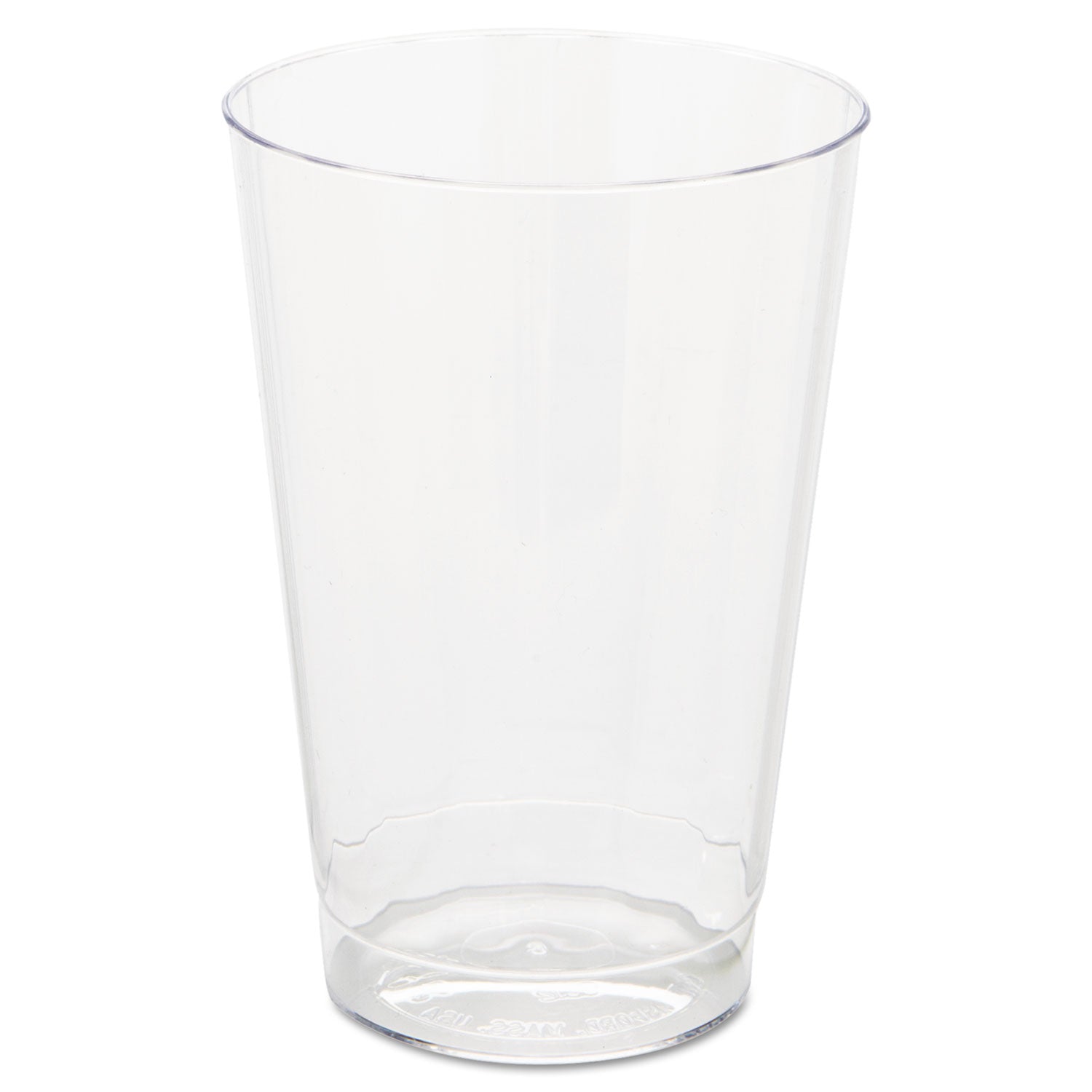 Classic Crystal Plastic Tumblers, 12 oz, Clear, Fluted, Tall, 20 Pack, 12 Packs/Carton