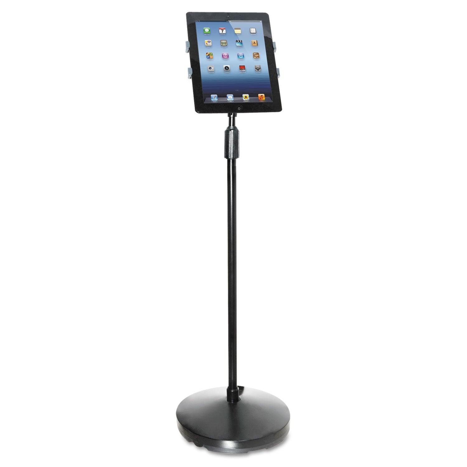 Kantek Floor Stand for iPad and Other Tablets, Black