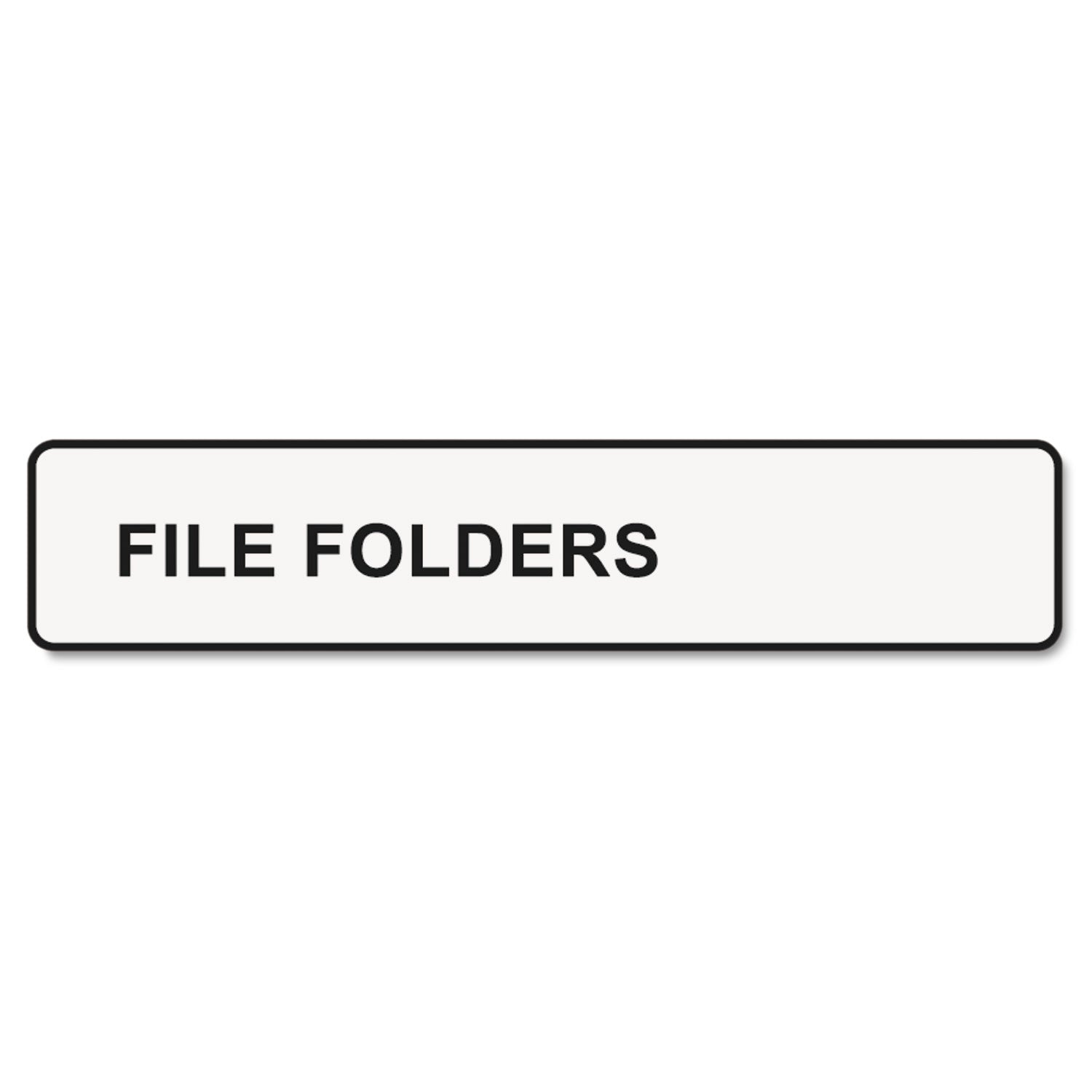 DYMO® LabelWriter 1-UP File Folder Labels, 0.56" x 3.43", White, 130 Labels Roll, 2 Rolls/Pack