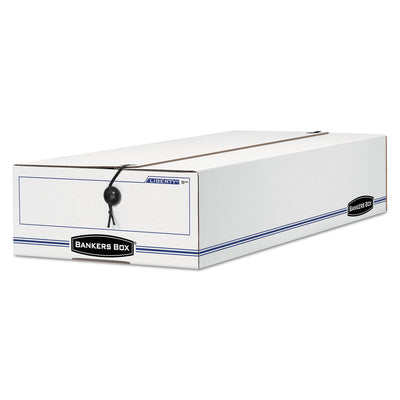 FELLOWES MFG. CO. LIBERTY Check and Form Boxes, 9.25" x 15" x 4.25", White/Blue, 12/Carton - Flipcost