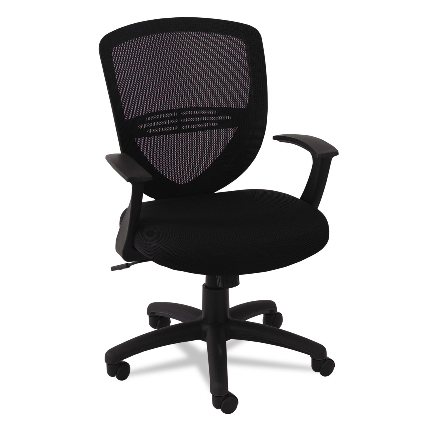 OIF Swivel/Tilt Mesh Mid-Back Task Chair, Supports Up to 250 lb, 17.91" to 21.45" Seat Height, Black