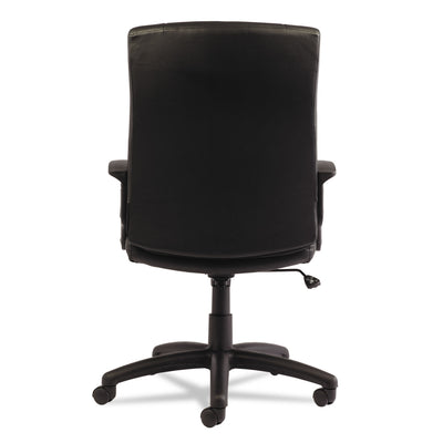 Alera YR Series Executive High-Back Swivel/Tilt Bonded Leather Chair, Supports 275 lb, 17.71" to 21.65" Seat Height, Black Flipcost Flipcost