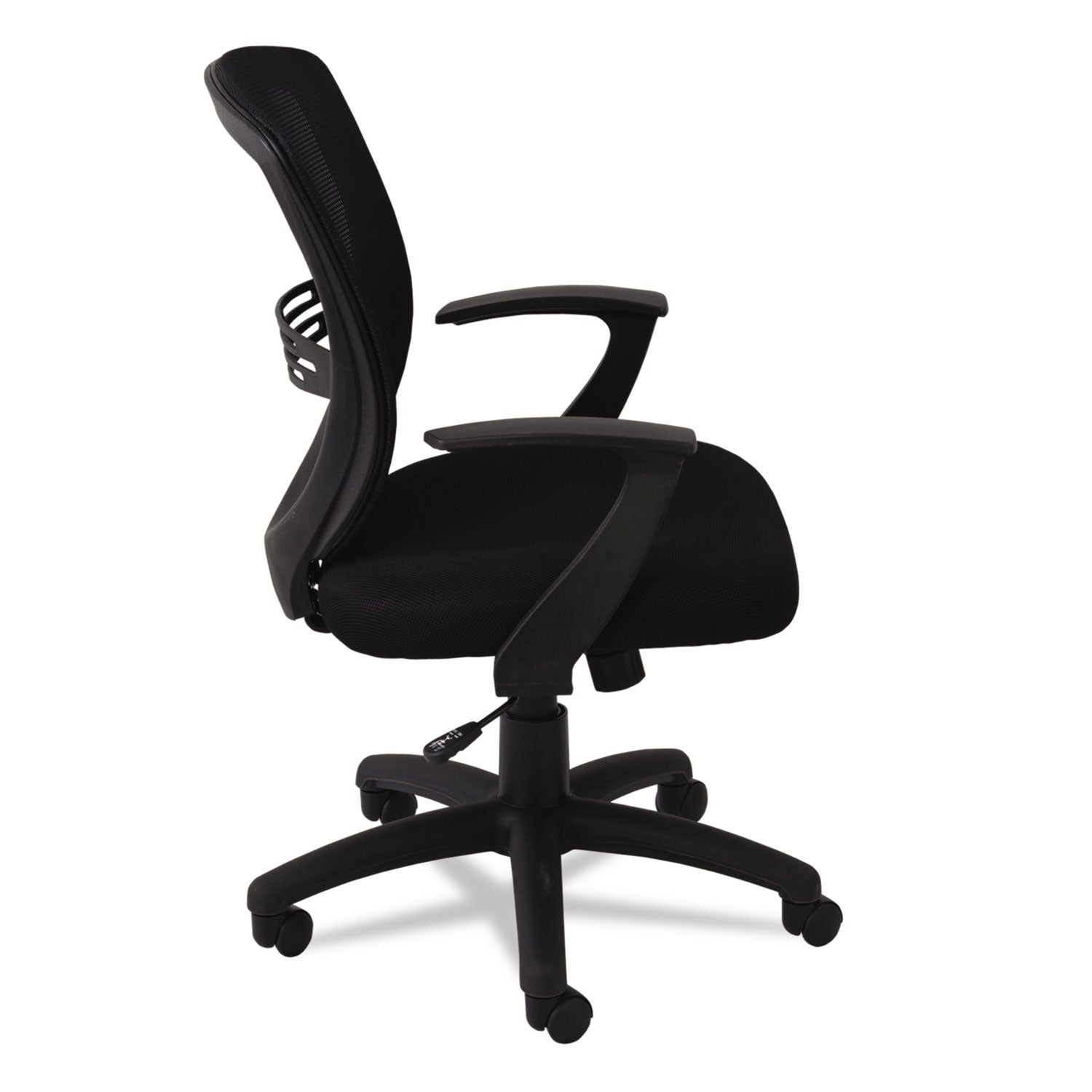 OIF Swivel/Tilt Mesh Mid-Back Task Chair, Supports Up to 250 lb, 17.91" to 21.45" Seat Height, Black