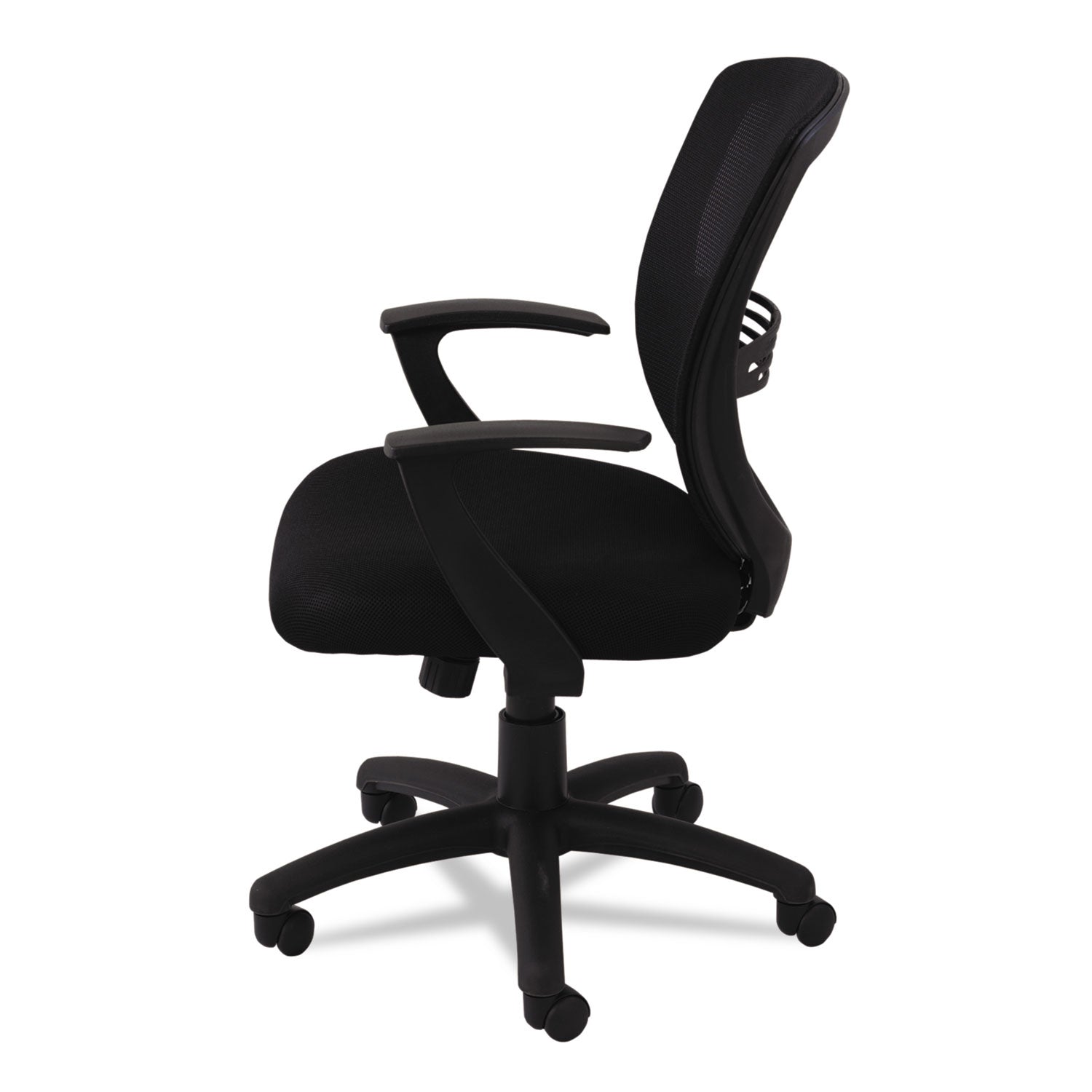 OIF Swivel/Tilt Mesh Mid-Back Task Chair, Supports Up to 250 lb, 17.91" to 21.45" Seat Height, Black