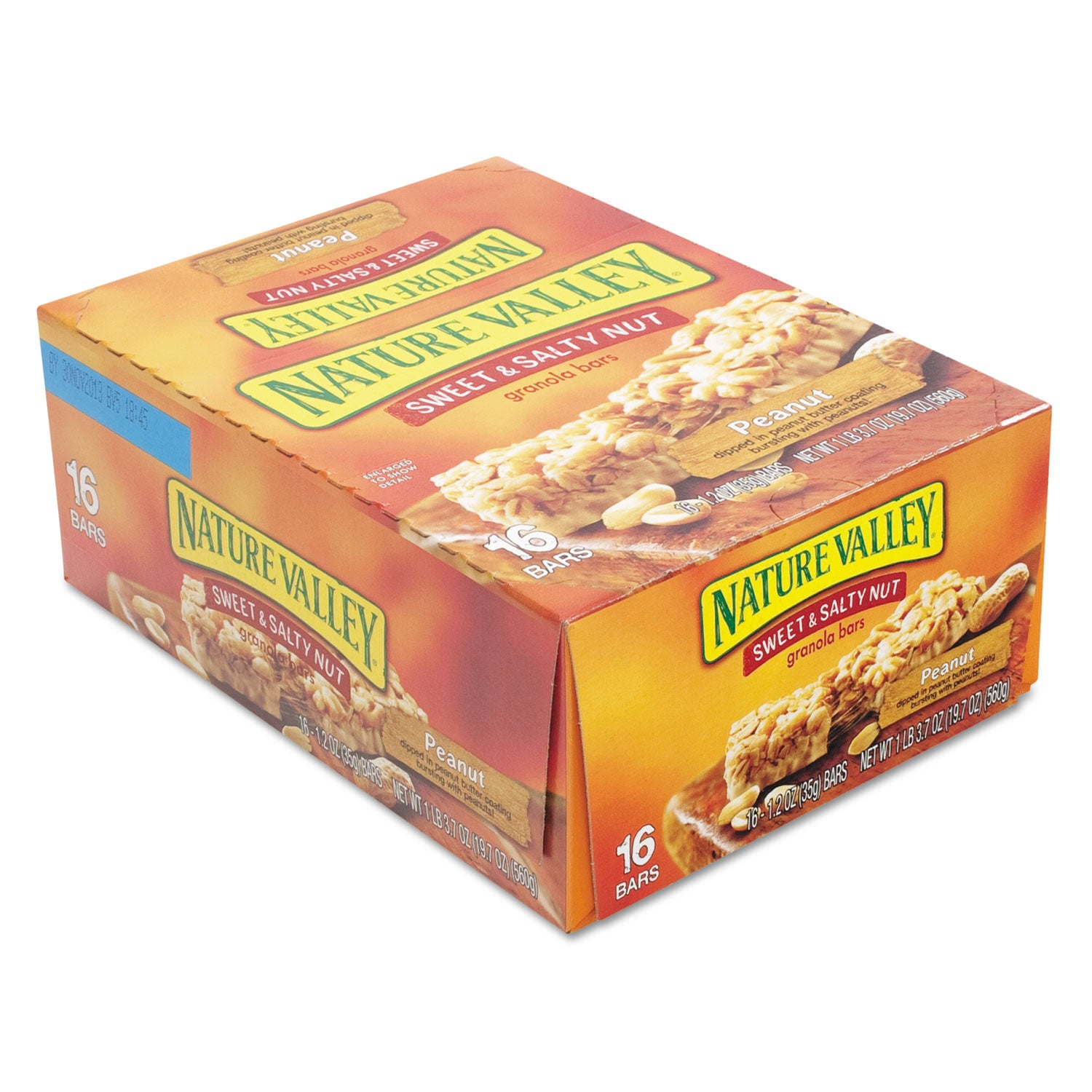 Nature Valley® Granola Bars, Sweet and Salty Nut Peanut Cereal, 1.2 oz Bar, 16/Box