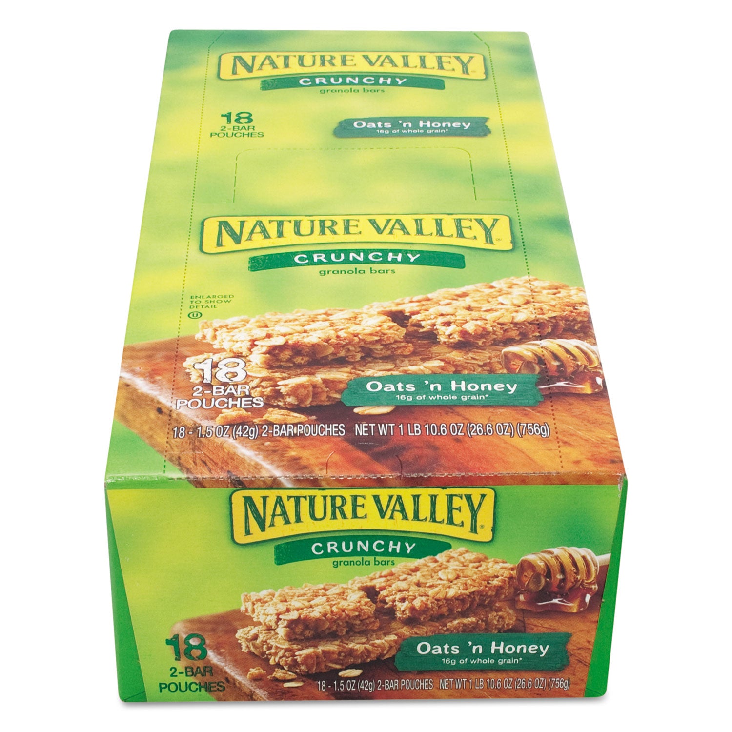 Nature Valley® Granola Bars, Oats'n Honey Cereal, 1.5 oz Bar, 18/Box