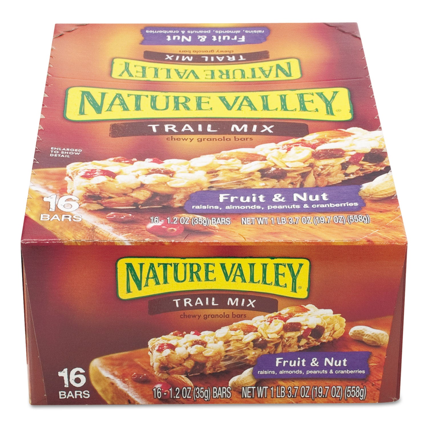 Nature Valley® Granola Bars, Chewy Trail Mix Cereal, 1.2 oz Bar, 16/Box