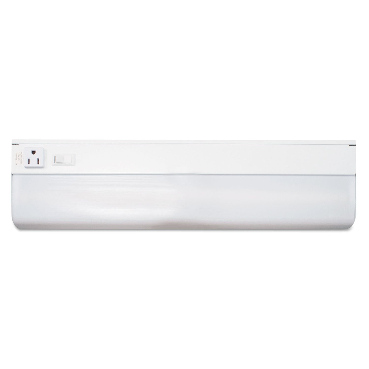 Low-Profile Under-Cabinet LED-Tube Light Fixture with (1) 9 W LED Tube, Steel Housing, 18.25" x 4" x 1.75", White