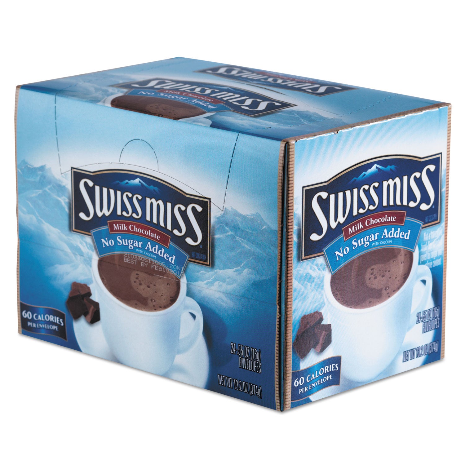 Swiss Miss® Hot Cocoa Mix, No Sugar Added, 24 Packets/Box