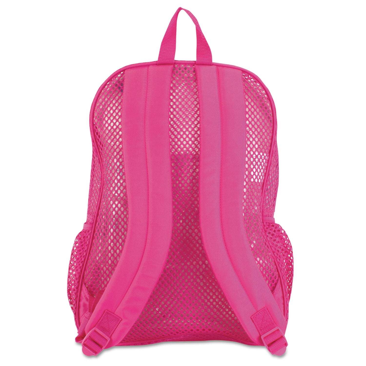 Eastsport® Mesh Backpack, Fits Devices Up to 17", Polyester, 12 x 5 x 18, Clear/English Rose