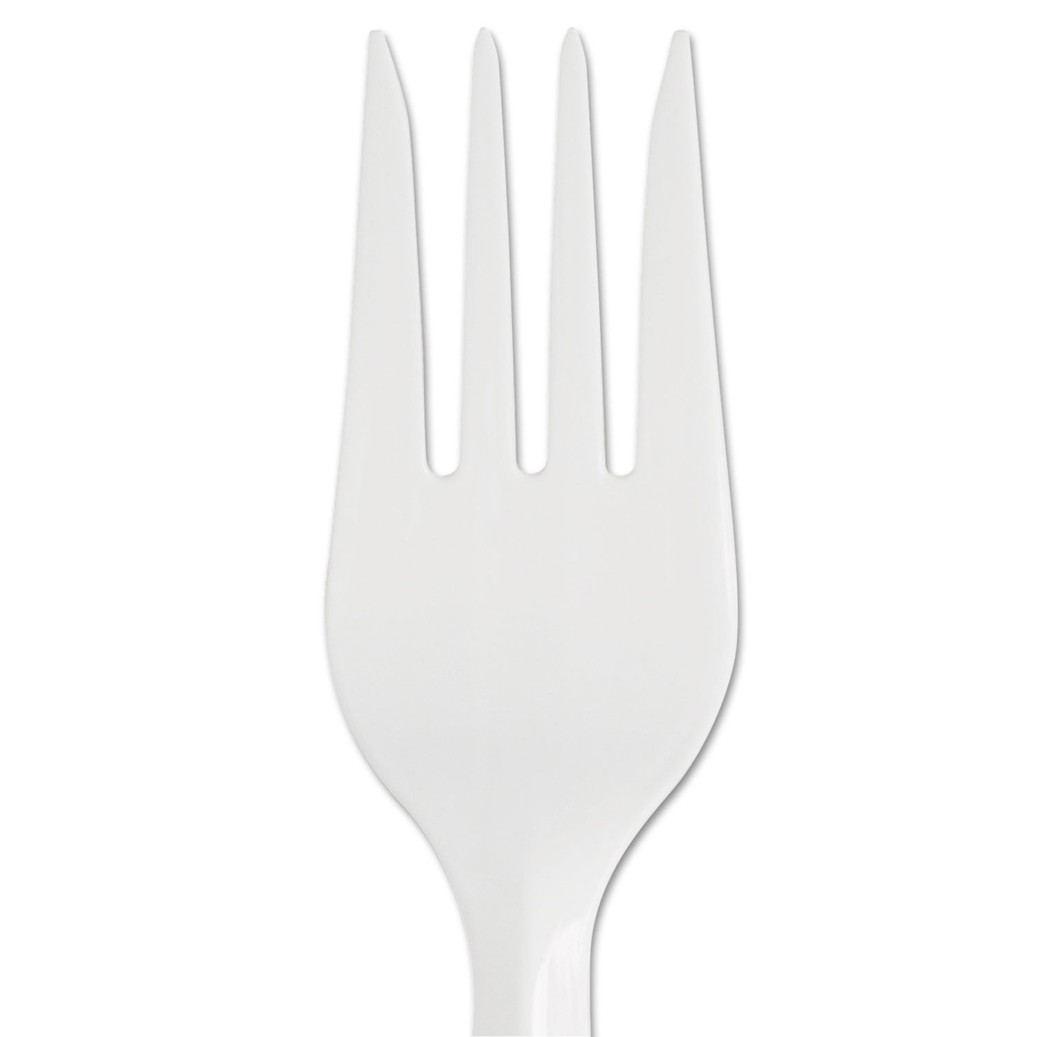 Dixie® SmartStock Plastic Cutlery Refill, Fork, 5.8", Series-B Mediumweight, White, 40/Pack, 24 Packs/Carton