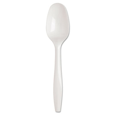 SmartStock Plastic Cutlery Refill, Teaspoon, 5.5", Series-B Mediumweight, White, 40/Pack, 24 Packs/Carton Flipcost Flipcost