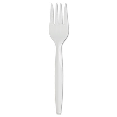 SmartStock Plastic Cutlery Refill, Fork, 5.8", Series-B Mediumweight, White, 40/Pack, 24 Packs/Carton Flipcost Flipcost