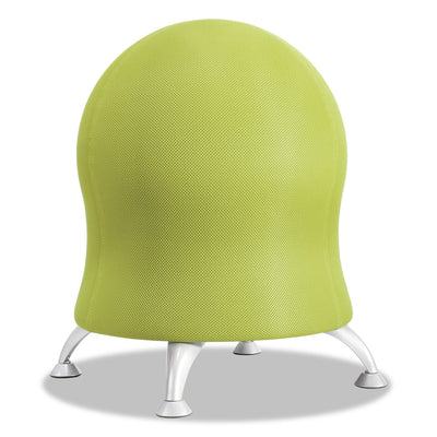 Zenergy Ball Chair, Backless, Supports Up to 250 lb, Grass Fabric Seat, Silver Base Flipcost Flipcost