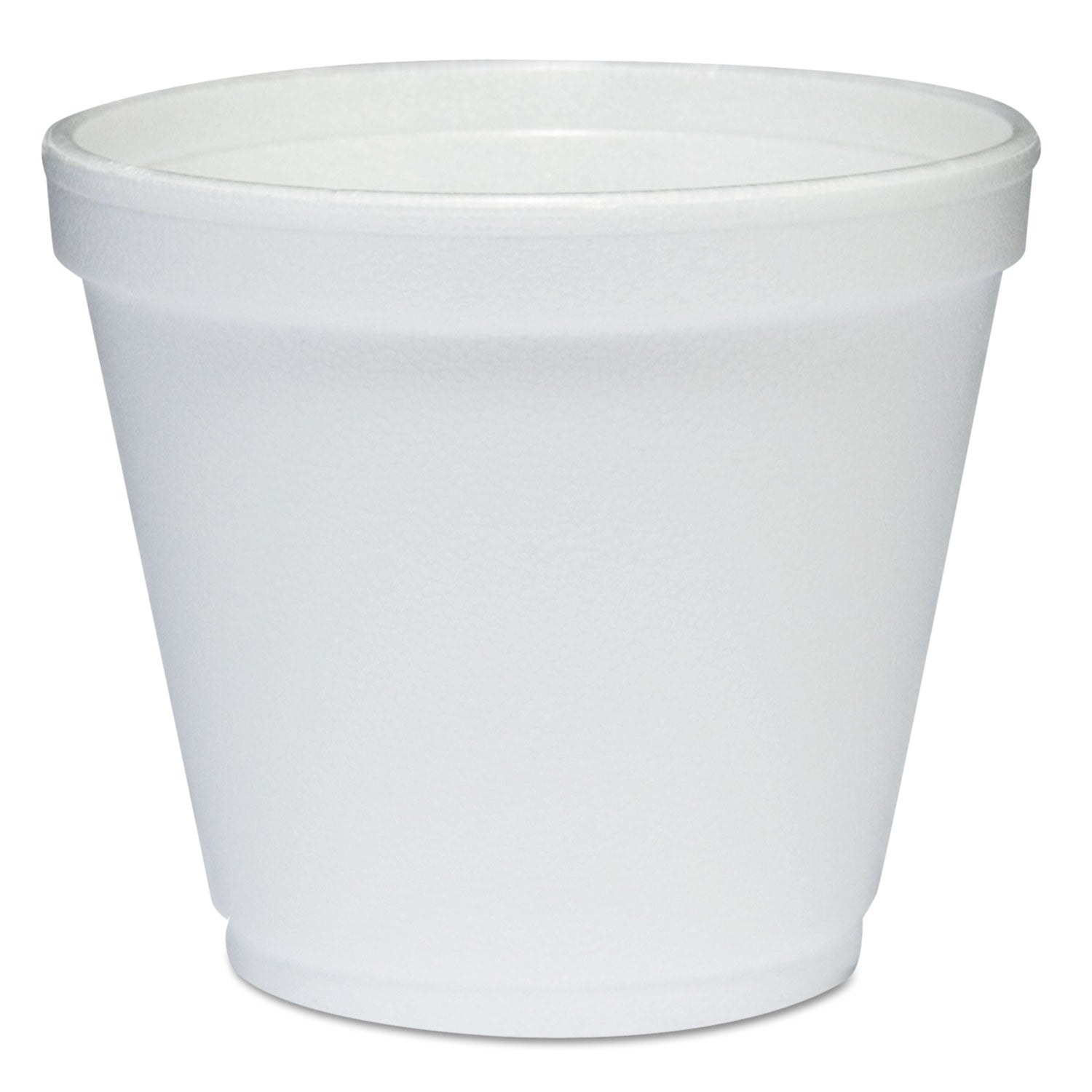 Dart® Food Containers, Squat, 8 oz, White, Foam, 1,000/Carton