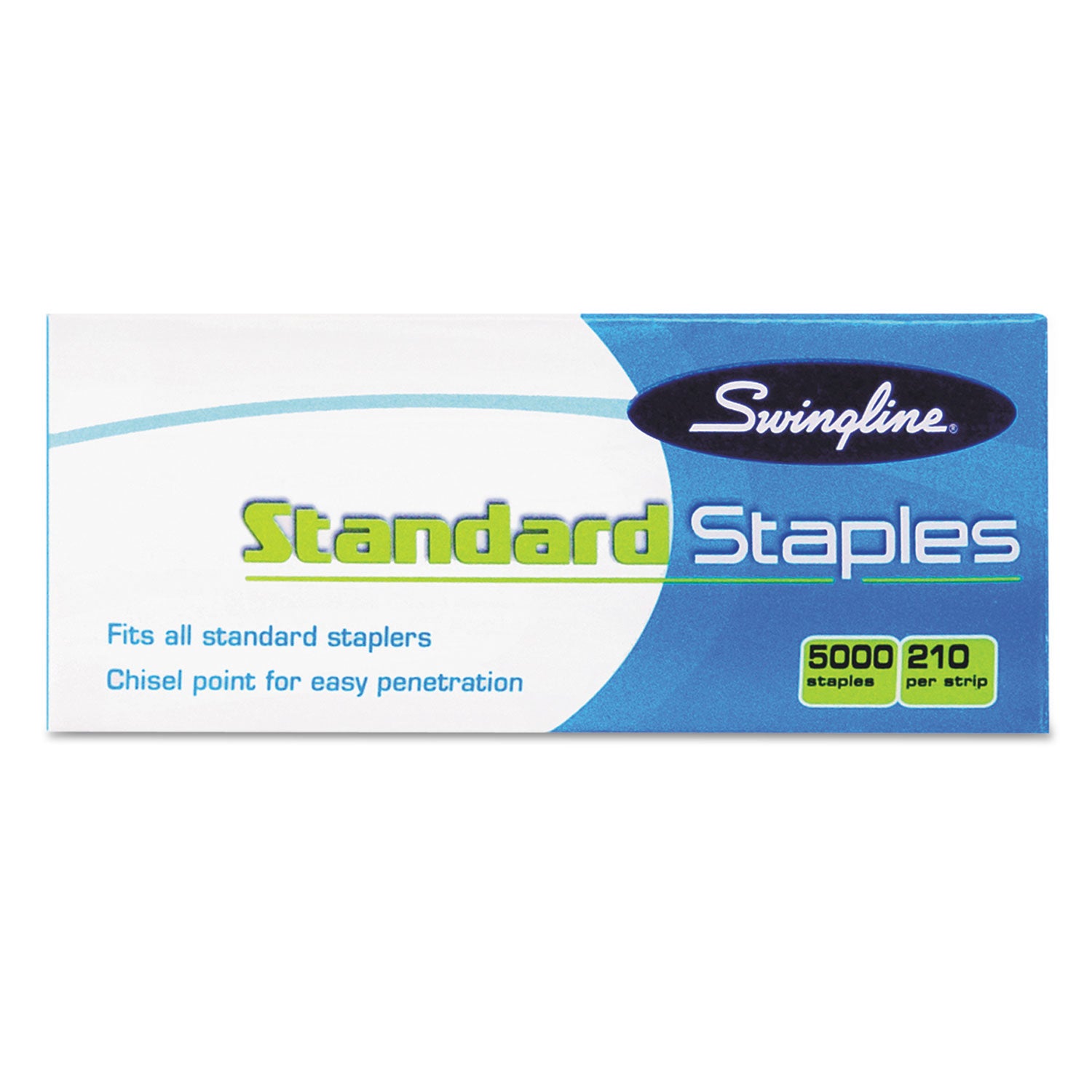 Swingline® S.F. 1 Standard Staples, 0.25" Leg, 0.5" Crown, Steel, 5,000/Box