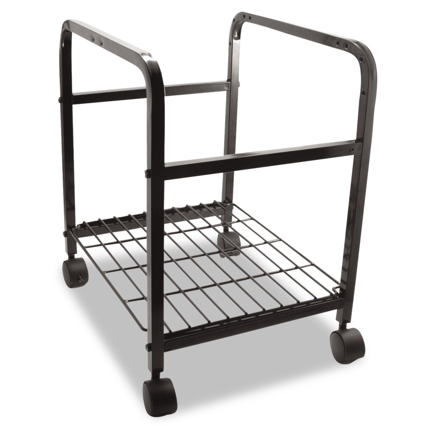 Advantus Heavy-Duty File Shuttle, Metal, 1 Shelf, 17.13" x 14.25" x 20", Black