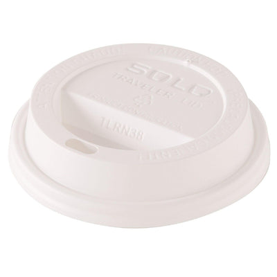 SOLO® Traveler Dome Hot Cup Lid, Fits 8 oz Cups, White, 100/Pack, 10 Packs/Carton - Flipcost