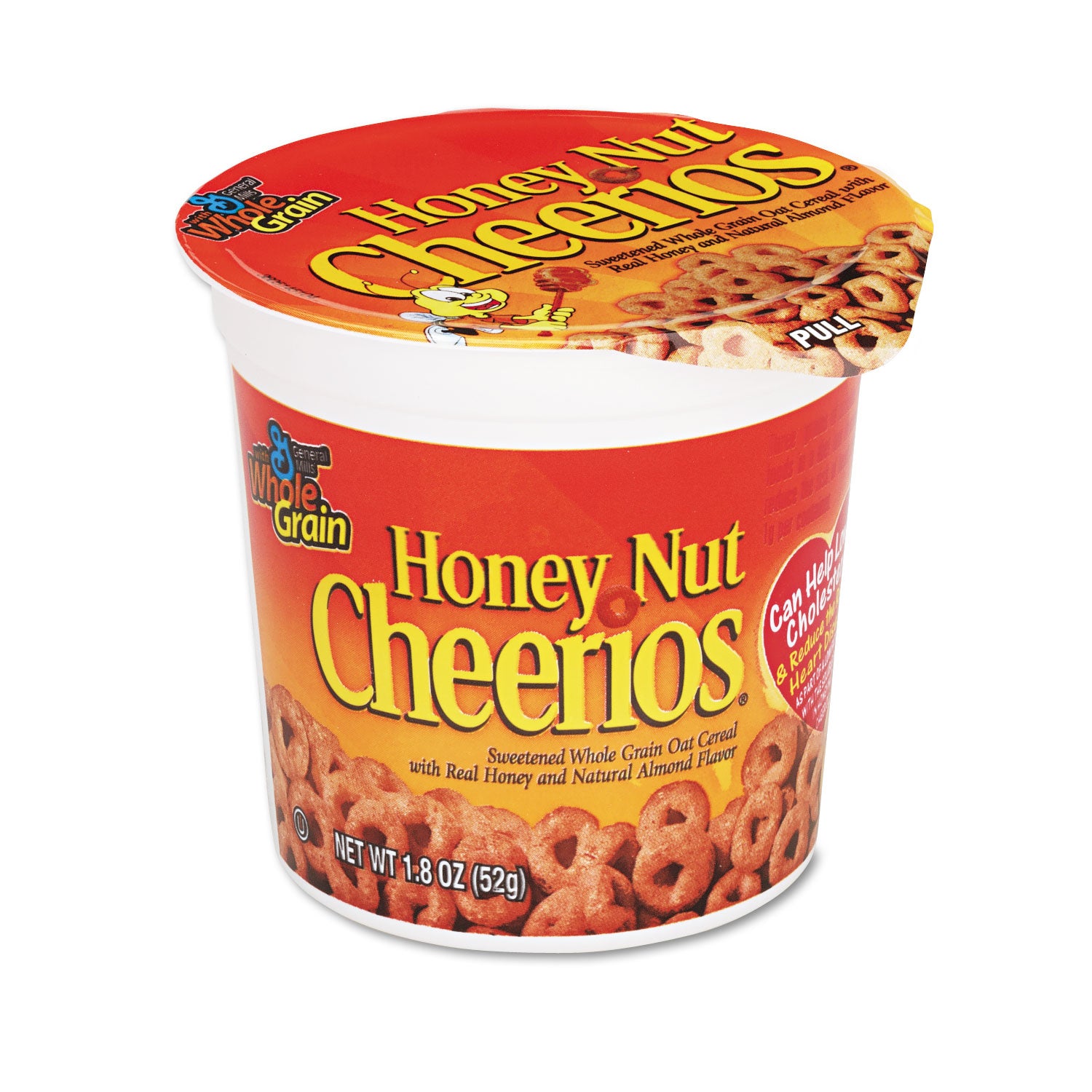 Honey Nut Cheerios Cereal, Single-Serve 1.8 oz Cup, 6/Pack