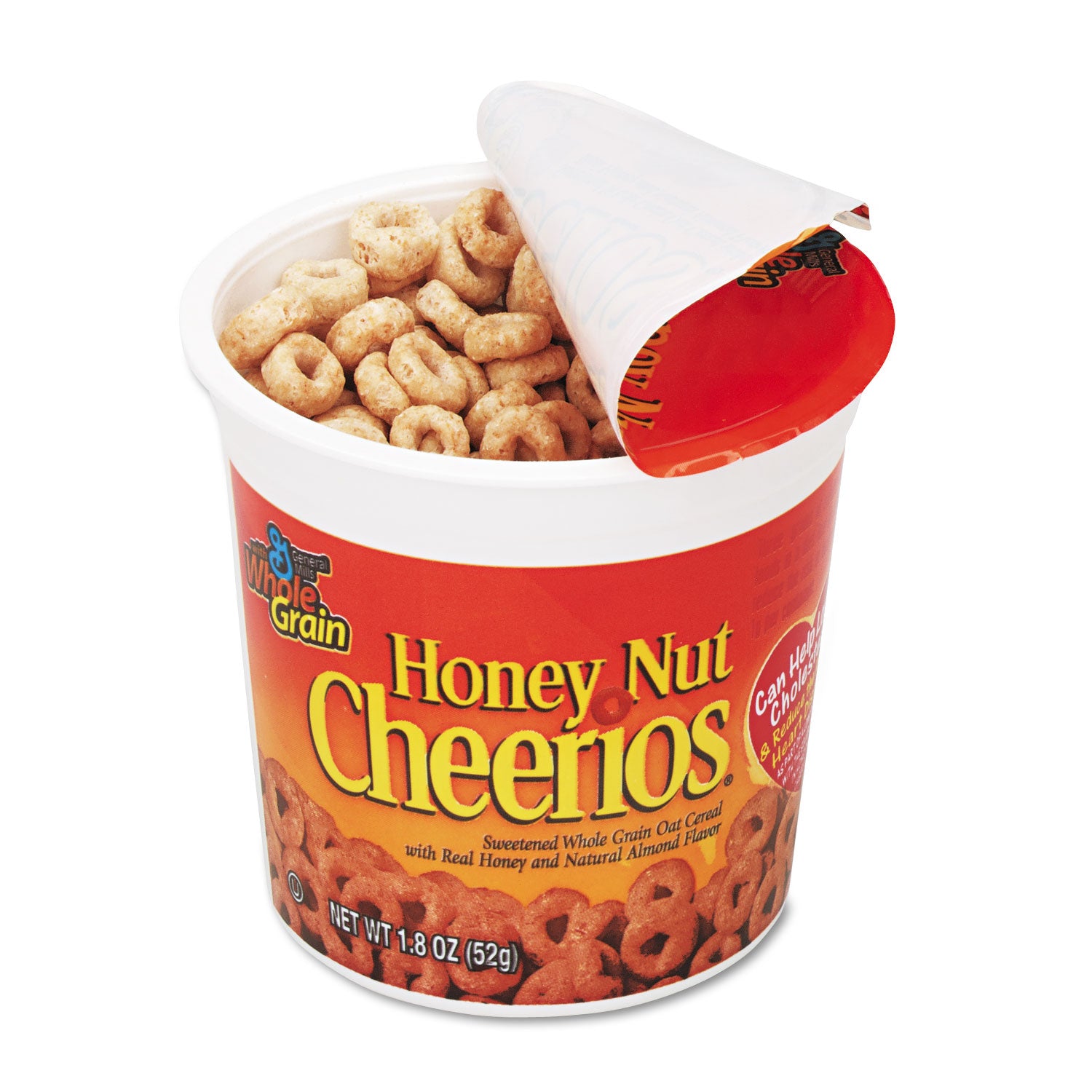 Honey Nut Cheerios Cereal, Single-Serve 1.8 oz Cup, 6/Pack General Mills Flipcost