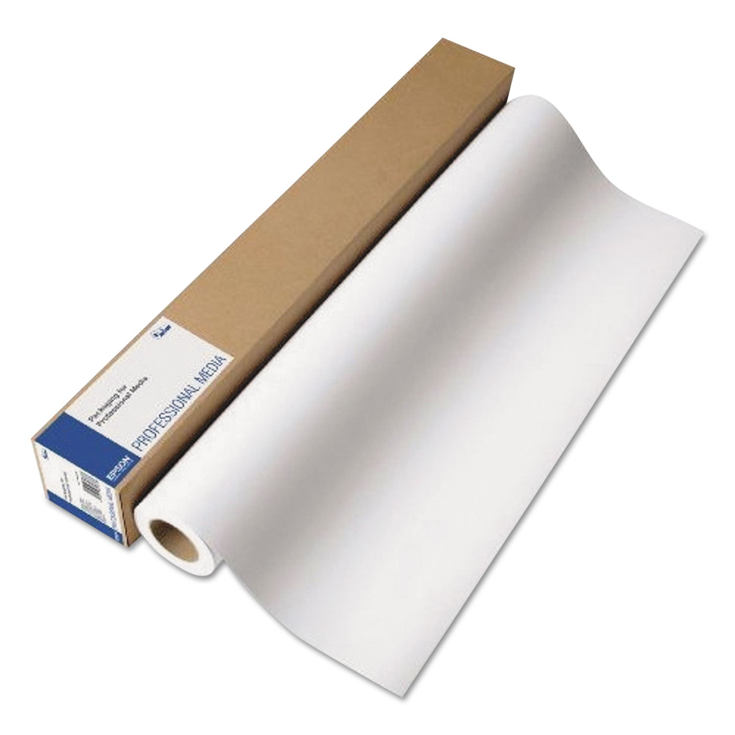 Professional Media Metallic Photo Paper, 10.5 mil, 24" x 100 ft, Gloss White