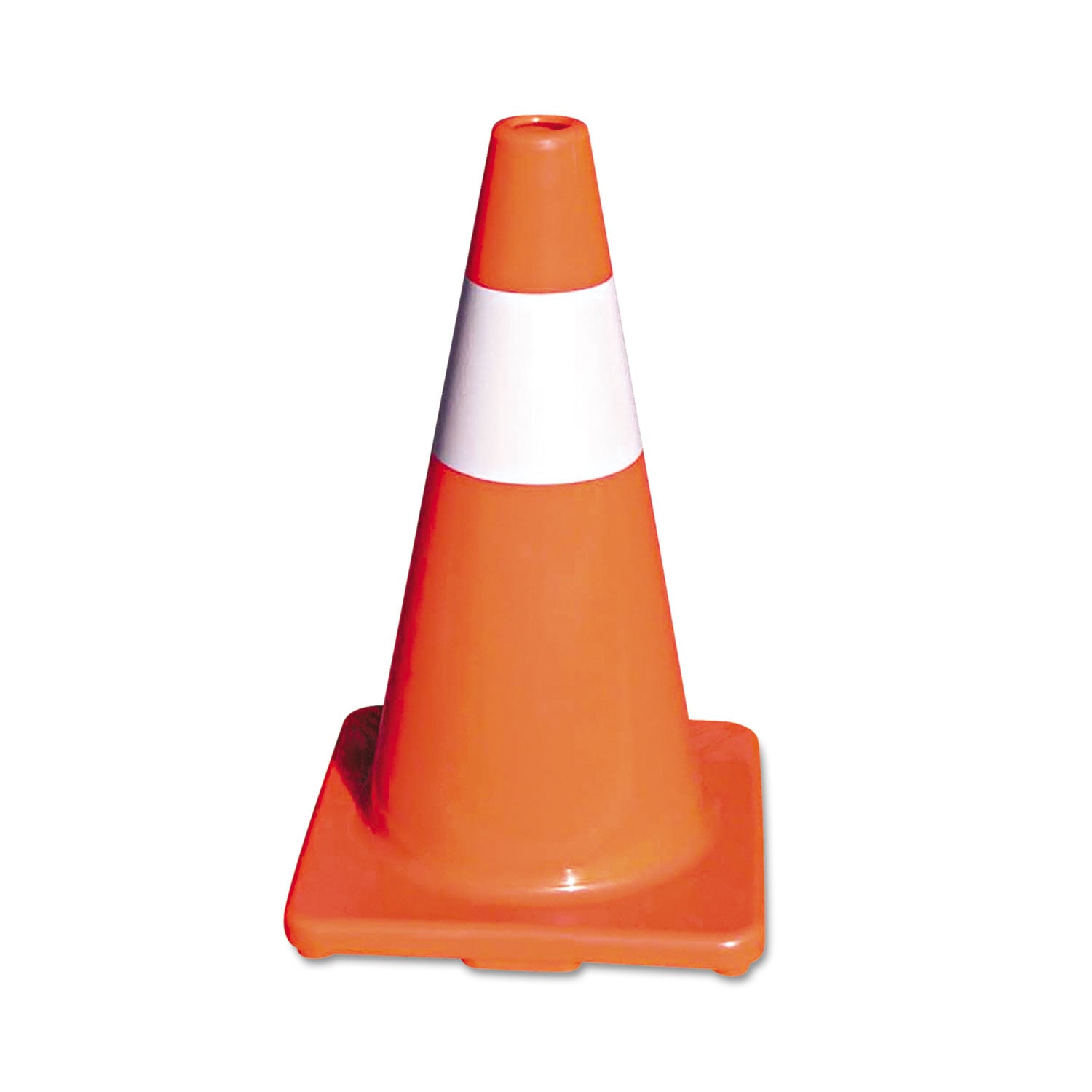 Tatco Traffic Cone, 10 x 10 x 18, Orange/Silver