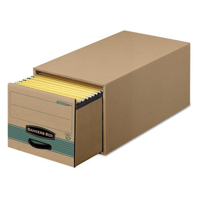 STOR/DRAWER STEEL PLUS Extra Space-Savings Storage Drawers, Letter Files, 14" x 25.5" x 11.5", Kraft/Green, 6/Carton Flipcost Flipcost
