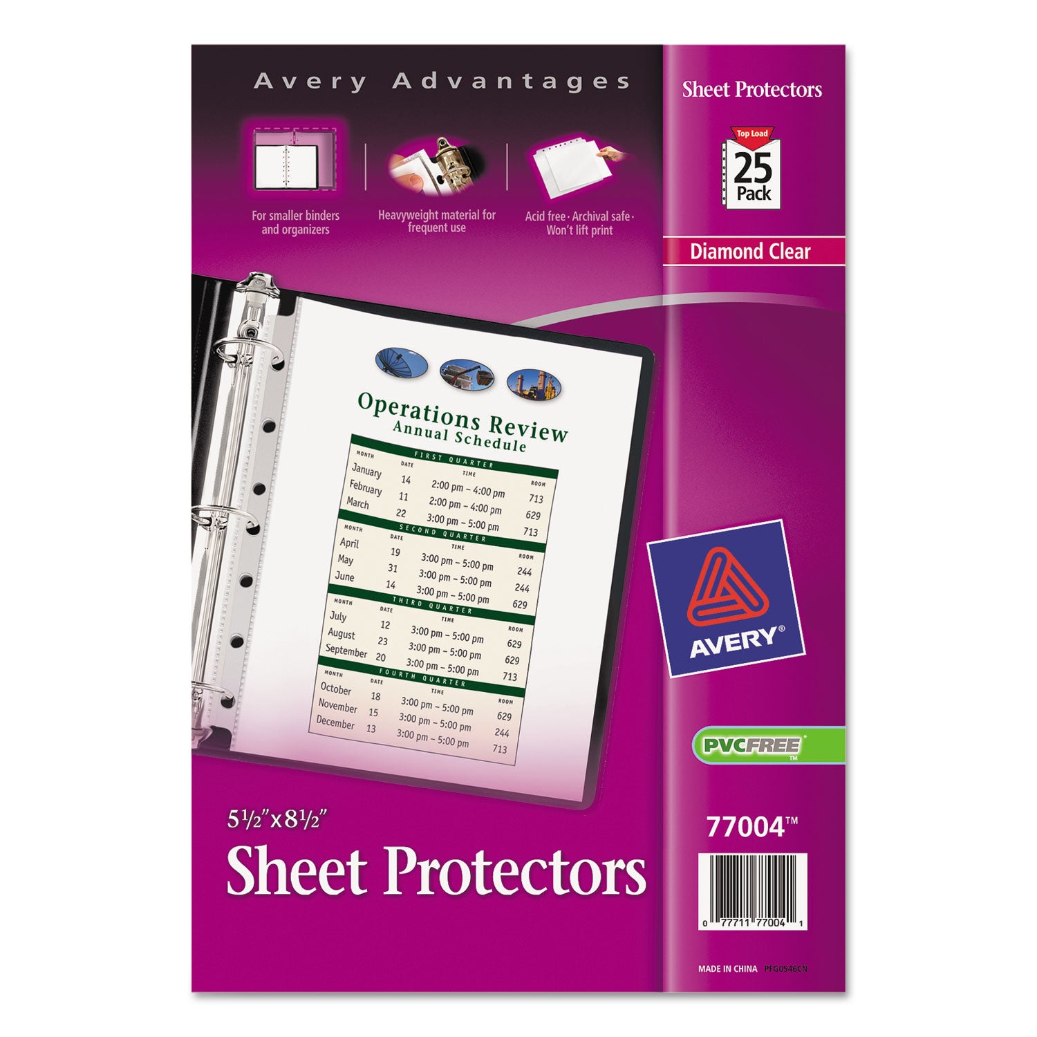 Top Load Sheet Protector, Heavyweight, 8.5 x 5.5, Clear, 25/Pack