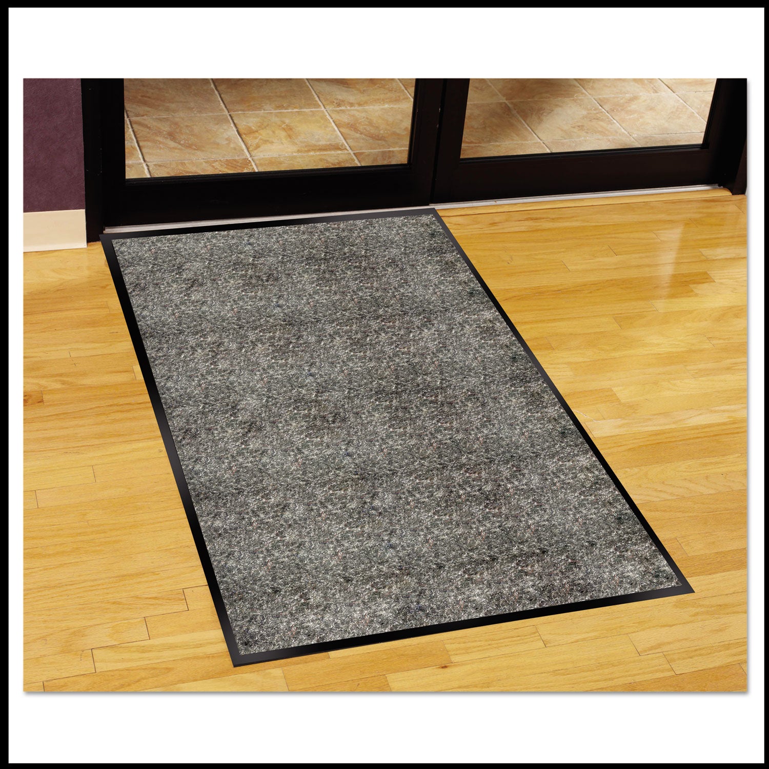 Silver Series Indoor Walk-Off Mat, Polypropylene, 36 x 60, Pepper/Salt