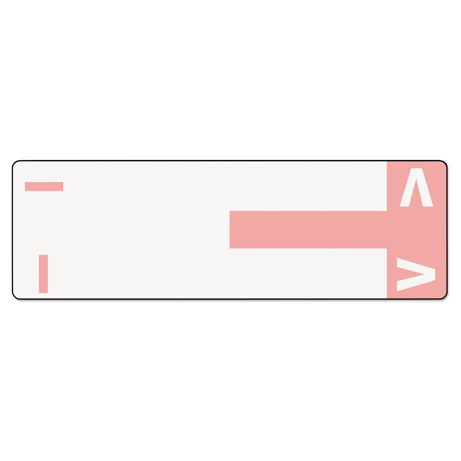 AlphaZ Color-Coded First Letter Combo Alpha Labels, I/V, 1.16 x 3.63, Pink/White, 5/Sheet, 20 Sheets/Pack