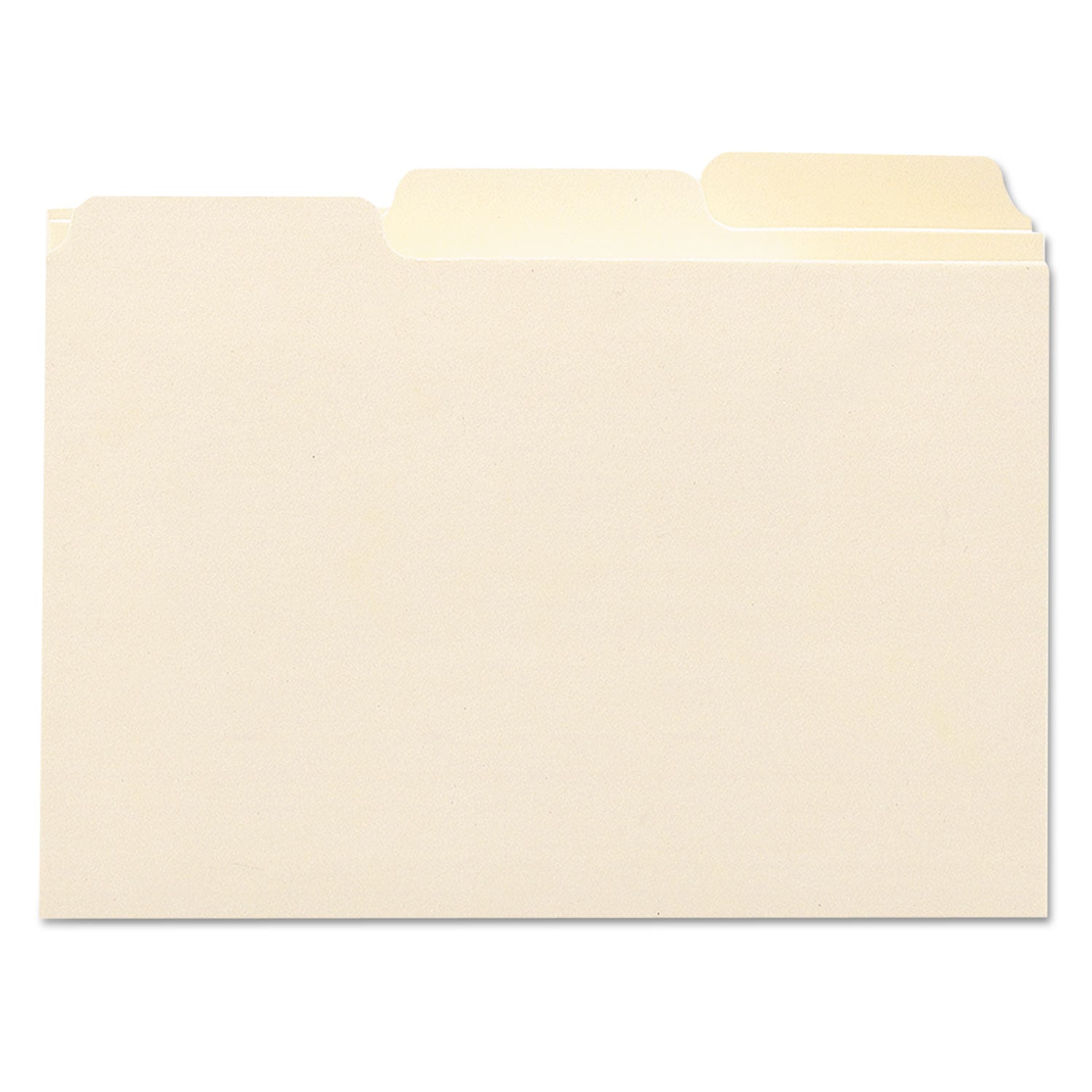 Manila Card Guides, 1/3-Cut Top Tab, Blank, 4 x 6, Manila, 100/Box