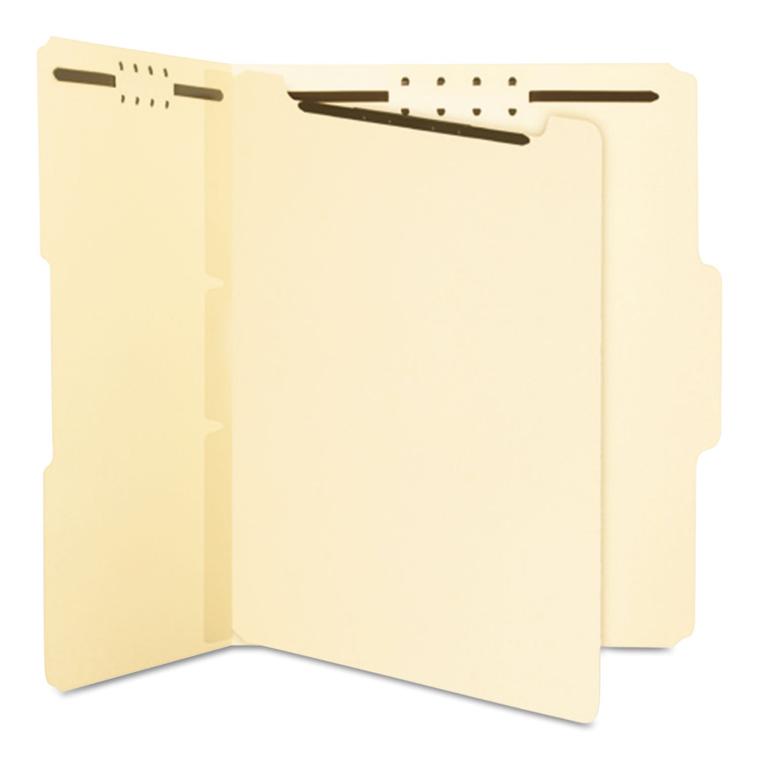 Smead™ Self-Adhesive Folder Dividers with Twin-Prong Fasteners for Top/End Tab Folders, 1 Fastener, Letter Size, Manila, 25/Pack