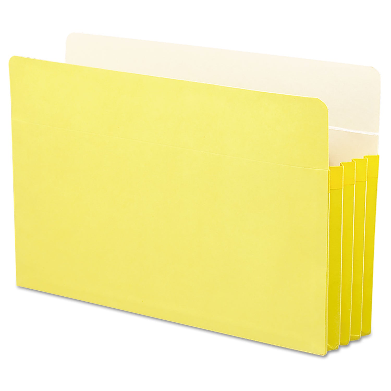 Smead™ Colored File Pockets, 3.5" Expansion, Legal Size, Yellow