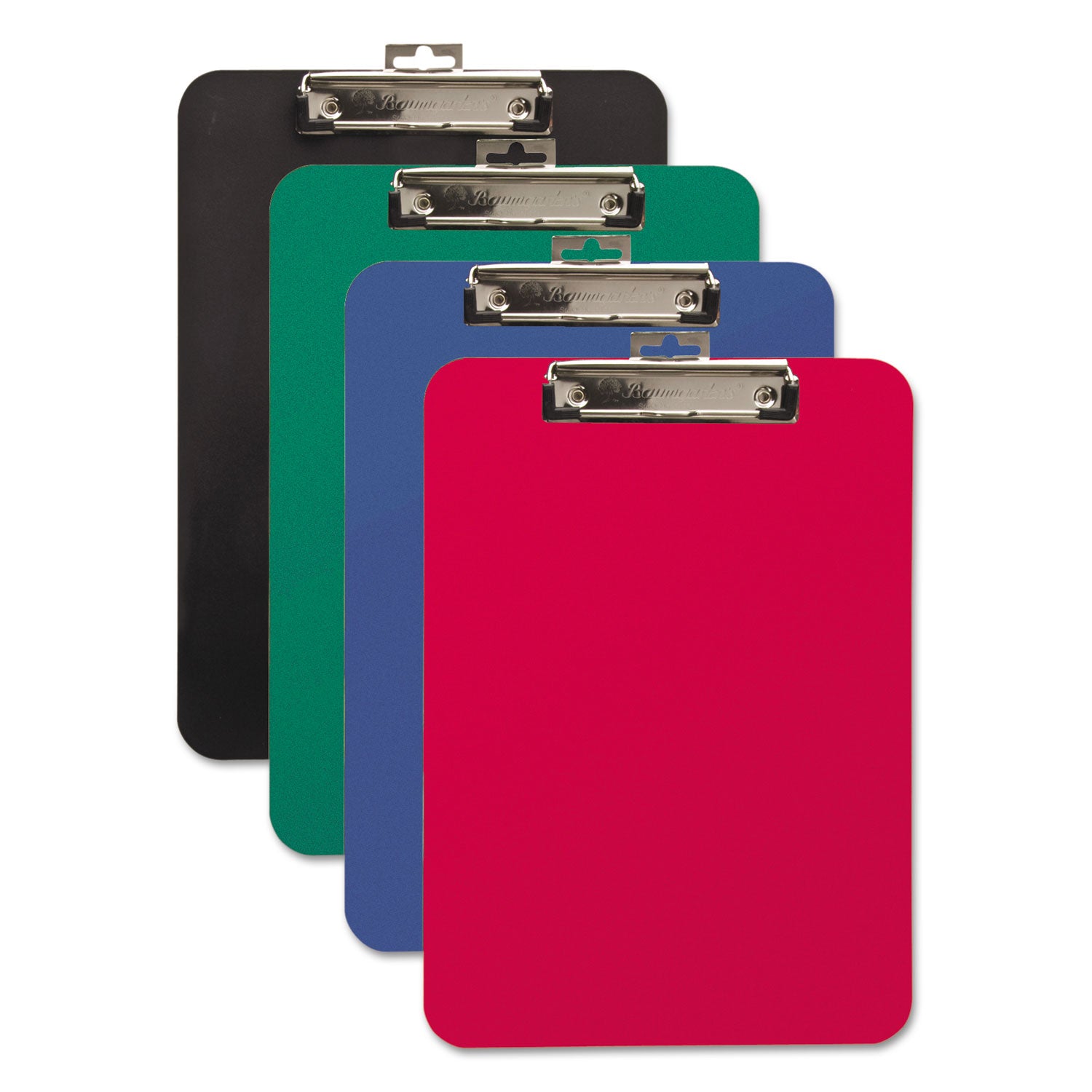 Mobile OPS® Unbreakable Recycled Clipboard, 0.25" Clip Capacity, Holds 8.5 x 11 Sheets, Red