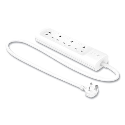 TP-Link Kasa Smart WiFi Power Strip 3-Outlet, 3 AC Outlets/2 USB Ports, White Flipcost Flipcost