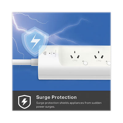 TP-Link Kasa Smart WiFi Power Strip 3-Outlet, 3 AC Outlets/2 USB Ports, White Flipcost Flipcost