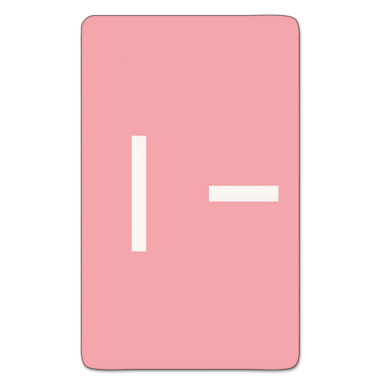 AlphaZ Color-Coded Second Letter Alphabetical Labels, I, 1 x 1.63, Pink, 10/Sheet, 10 Sheets/Pack