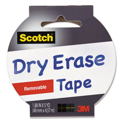 Scotch® Dry Erase Tape, 3" Core, 1.88" x 5 yds, White - Flipcost