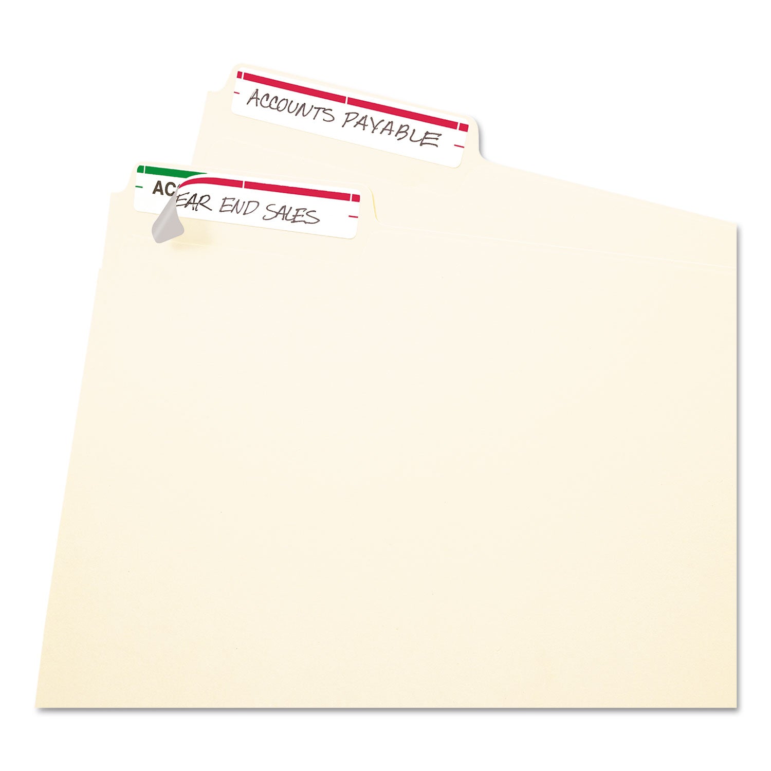 Avery® Printable 4" x 6" - Permanent File Folder Labels, 0.69 x 3.44, White, 7/Sheet, 36 Sheets/Pack, (5201)