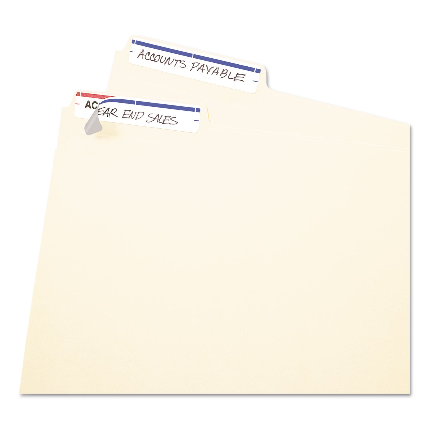 Avery® Printable 4" x 6" - Permanent File Folder Labels, 0.69 x 3.44, White, 7/Sheet, 36 Sheets/Pack, (5200)