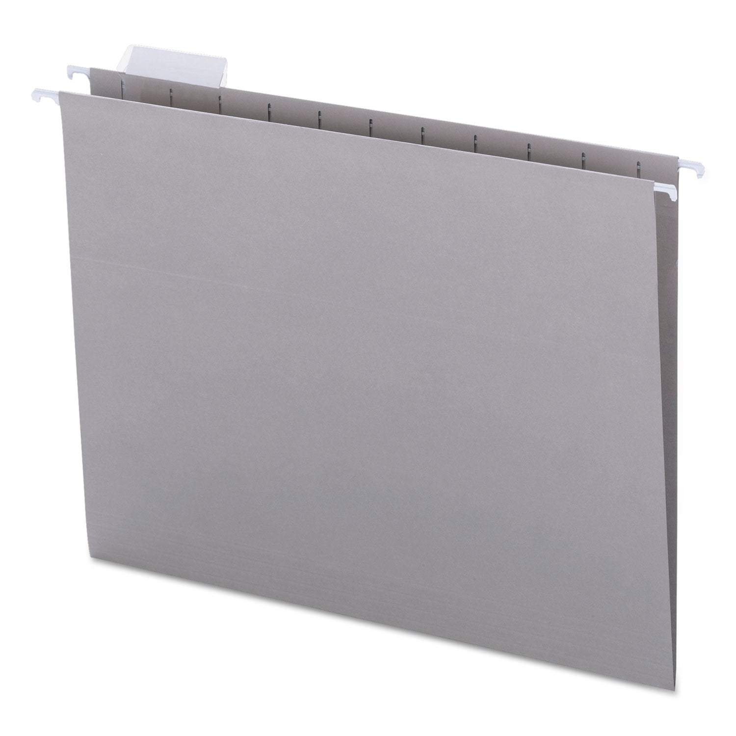 Smead™ Colored Hanging File Folders with 1/5 Cut Tabs, Letter Size, 1/5-Cut Tabs, Gray, 25/Box