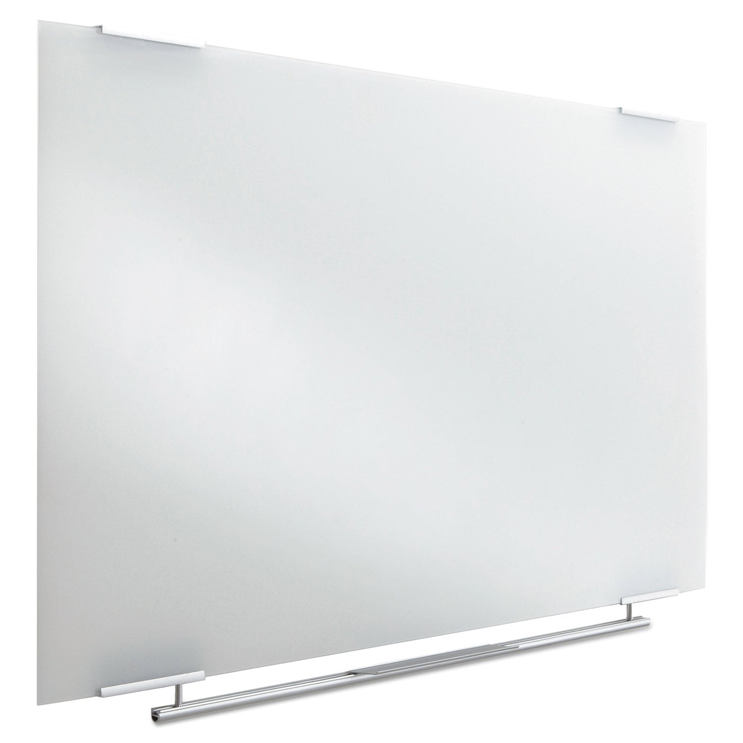 Iceberg Clarity Glass Dry Erase Board with Aluminum Trim, 60 x 36, White Surface