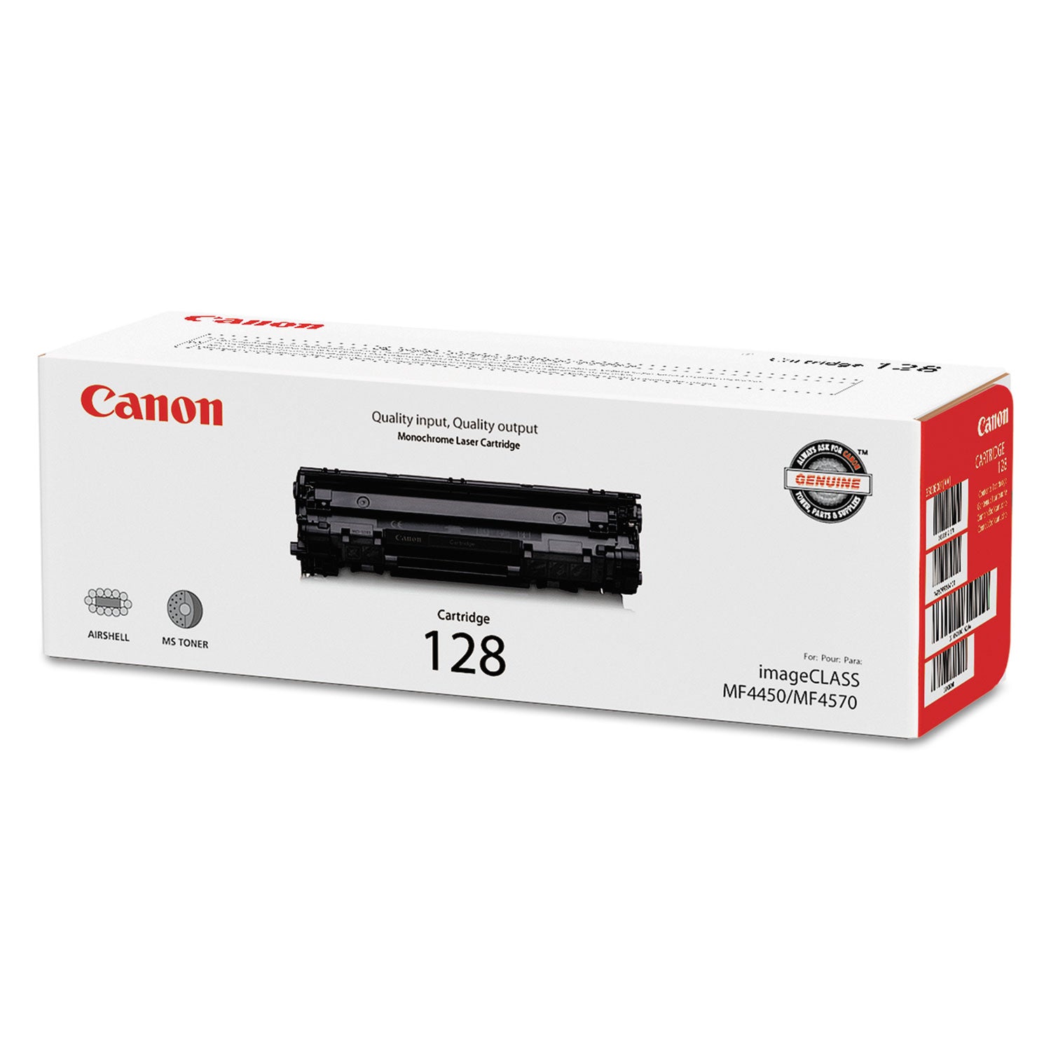 3500B001 (128) Toner, 2,100 Page-Yield, Black